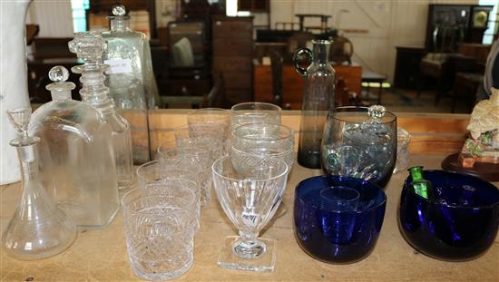 Assorted glassware